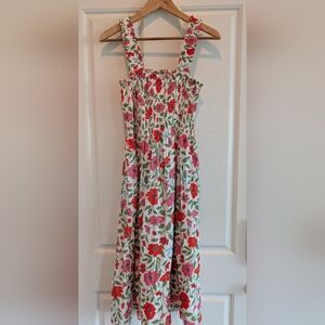 Kate Spade Bold Garden Blooms Smocked Dress